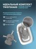 Детская ванночка Twistshake (Bathtub) с подушкой. Пастельный серый (Pastel Grey) - Twistshake