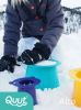 Формочки для 3-уровневых пирамид из песка и снега Quut Alto. Цвет: лагуна + жёлтый + винтажный зелёный (Lagoon + Yellow + Vintage) - Quut