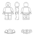 Схематичное изображение минифигурки Lego